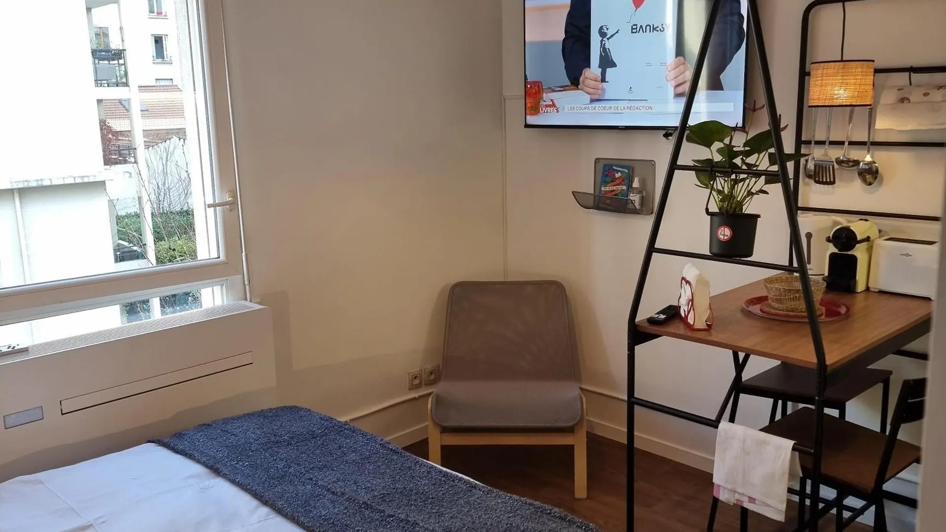 아파트 Lyon Montchat Villeurbanne Studio Refait A Neuf Climatisation Et Parking Prive